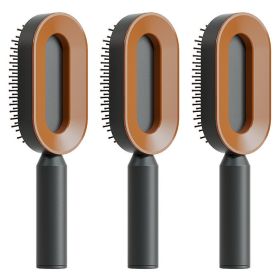 Self Cleaning Hair Brush For Women One-key Cleaning Hair Loss Airbag Massage Scalp Comb Anti-Static Hairbrush (Option: Set Q)