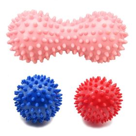 Hedgehog Massage Ball Spiky Peanut Ball Stress Reflexology Trigger Point Massage Balls for Arm Leg Back Feet Hand Muscle Massage (Color: Set B-3Pcs)