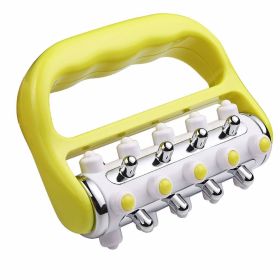 Cellulite Massager/ Release And Muscle Massage Roller/ Mini Trigger Point Deep Tissue Myofascial Release Tool (Color: Yellow)